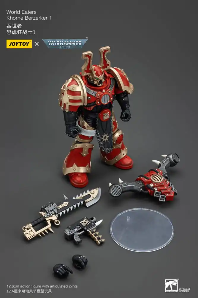 Warhammer 40k 1/18 World Eaters Khorne Berzerker 1 akciófigura 13 cm termékfotó