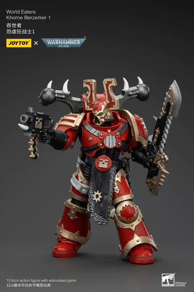 Warhammer 40k 1/18 World Eaters Khorne Berzerker 1 akciófigura 13 cm termékfotó