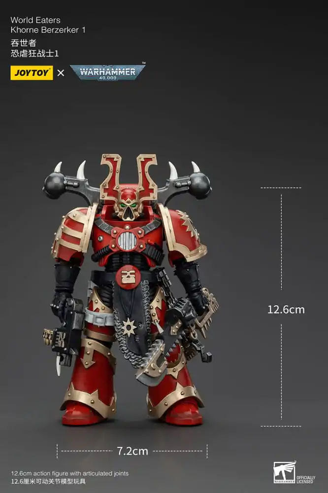 Warhammer 40k 1/18 World Eaters Khorne Berzerker 1 akciófigura 13 cm termékfotó