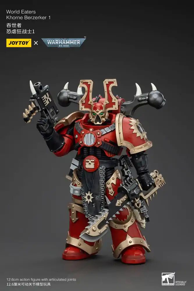 Warhammer 40k 1/18 World Eaters Khorne Berzerker 1 akciófigura 13 cm termékfotó