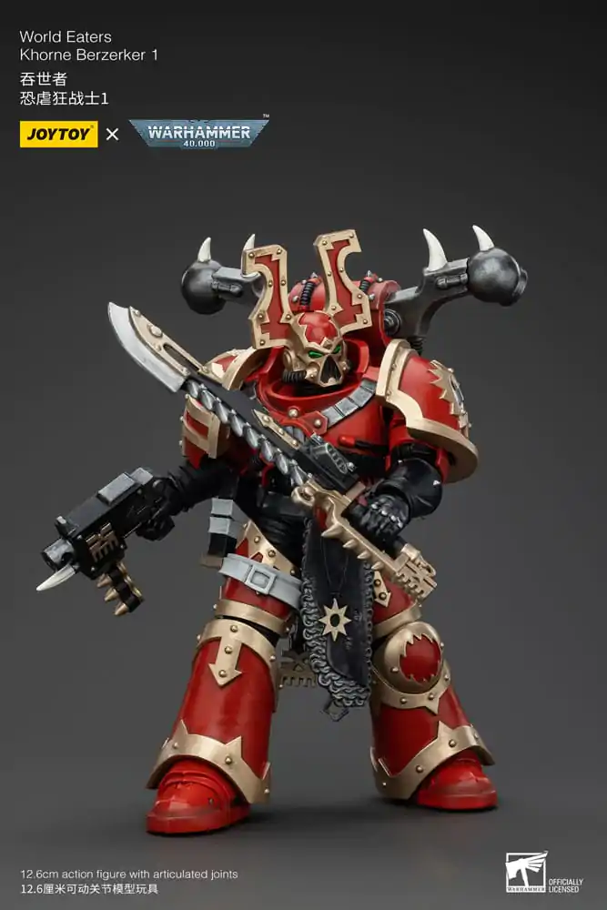 Warhammer 40k 1/18 World Eaters Khorne Berzerker 1 akciófigura 13 cm termékfotó