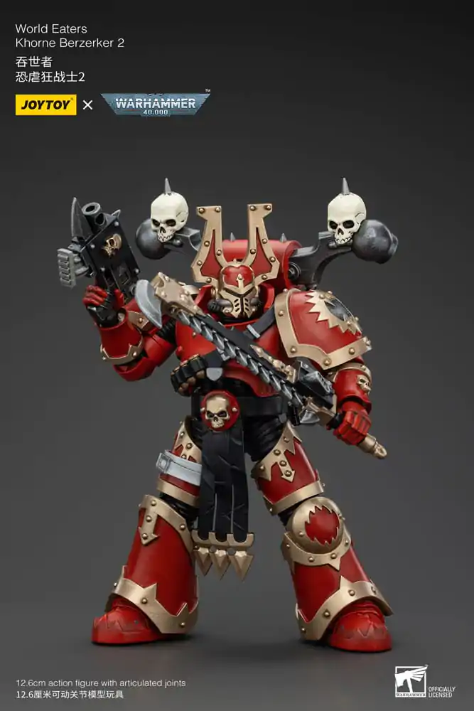 Warhammer 40k 1/18 World Eaters Khorne Berzerker 2 akciófigura 13 cm termékfotó