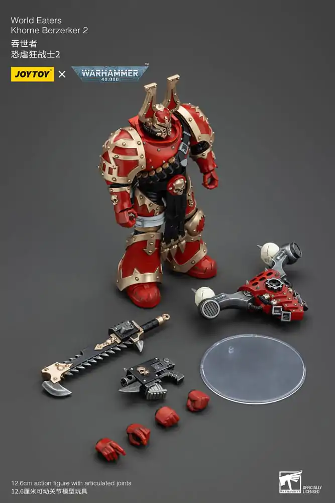 Warhammer 40k 1/18 World Eaters Khorne Berzerker 2 akciófigura 13 cm termékfotó