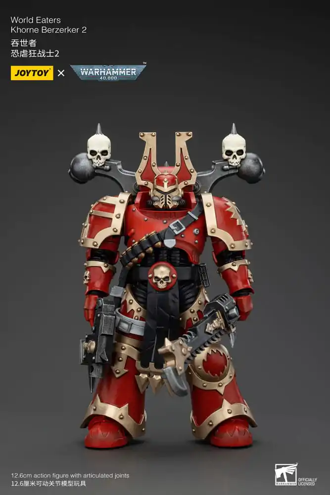 Warhammer 40k 1/18 World Eaters Khorne Berzerker 2 akciófigura 13 cm termékfotó