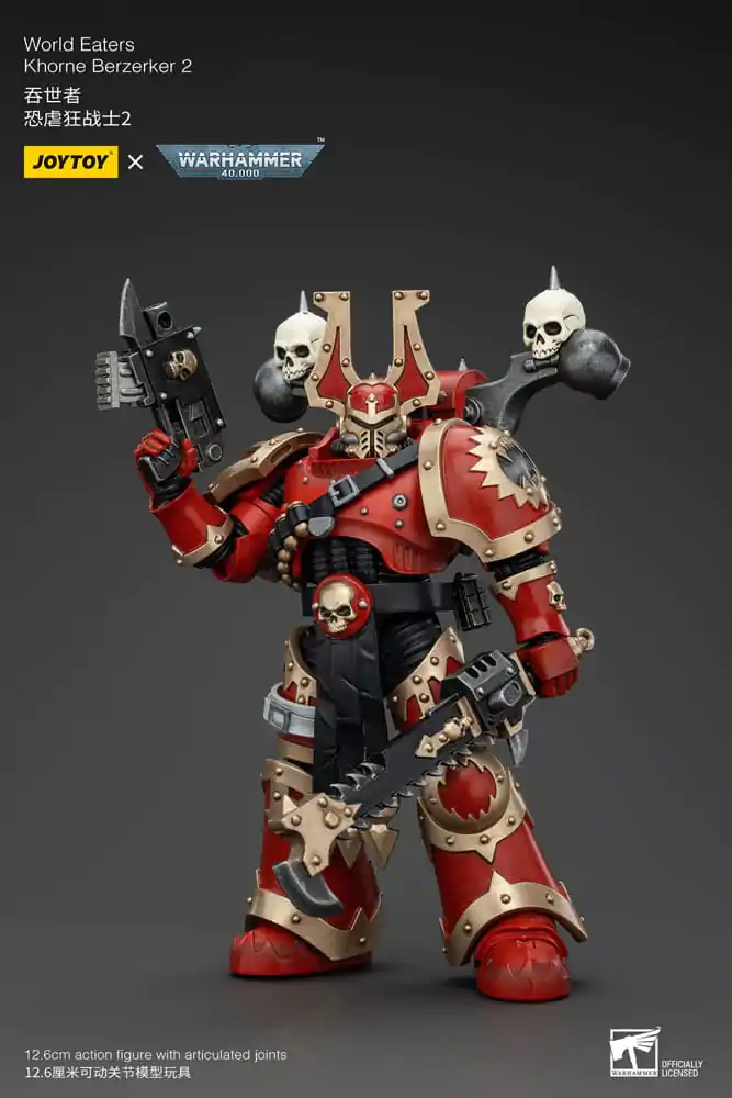 Warhammer 40k 1/18 World Eaters Khorne Berzerker 2 akciófigura 13 cm termékfotó