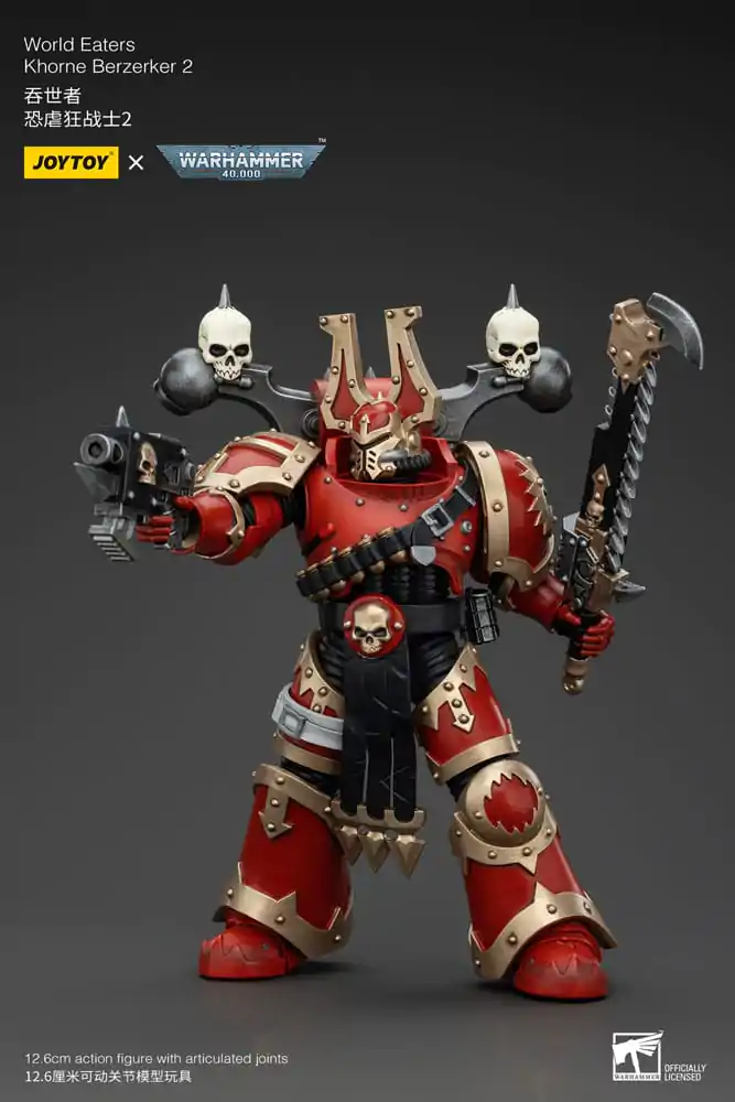 Warhammer 40k 1/18 World Eaters Khorne Berzerker 2 akciófigura 13 cm termékfotó