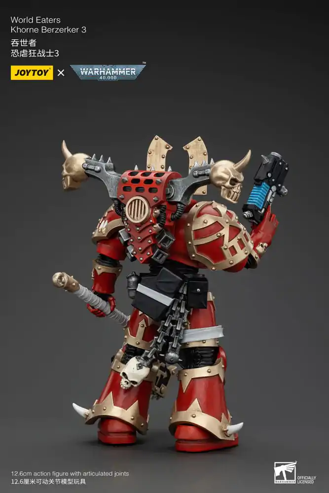 Warhammer 40k 1/18 World Eaters Khorne Berzerker 3 akciófigura 13 cm termékfotó