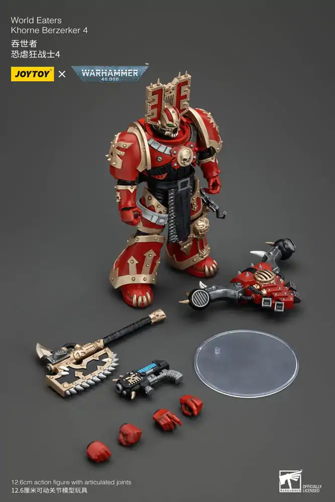 Warhammer 40k 1/18 World Eaters Khorne Berzerker 4 akciófigura 13 cm termékfotó