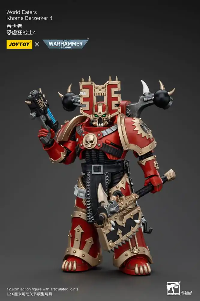 Warhammer 40k 1/18 World Eaters Khorne Berzerker 4 akciófigura 13 cm termékfotó