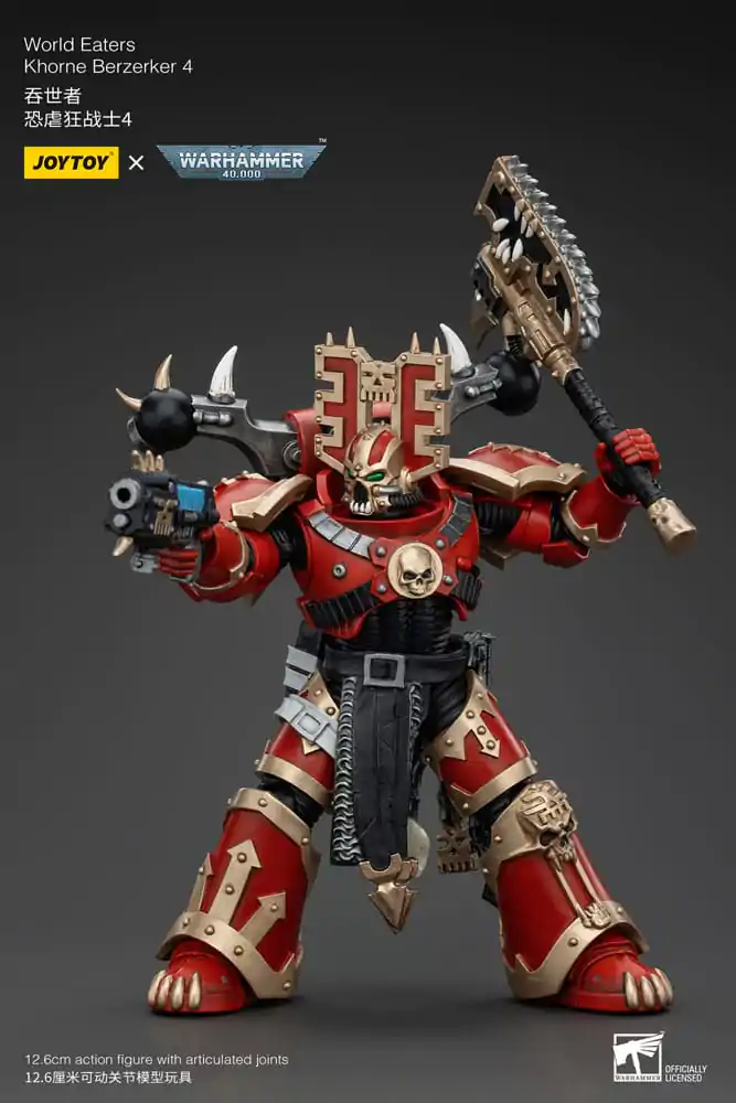 Warhammer 40k 1/18 World Eaters Khorne Berzerker 4 akciófigura 13 cm termékfotó