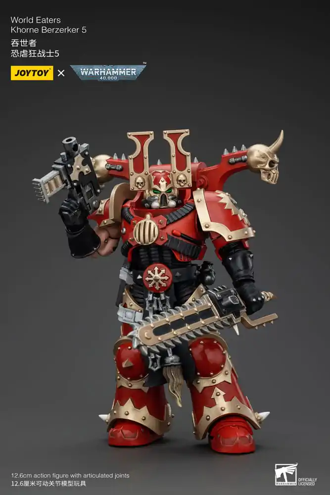 Warhammer 40k 1/18 World Eaters Khorne Berzerker 5 akciófigura 13 cm termékfotó