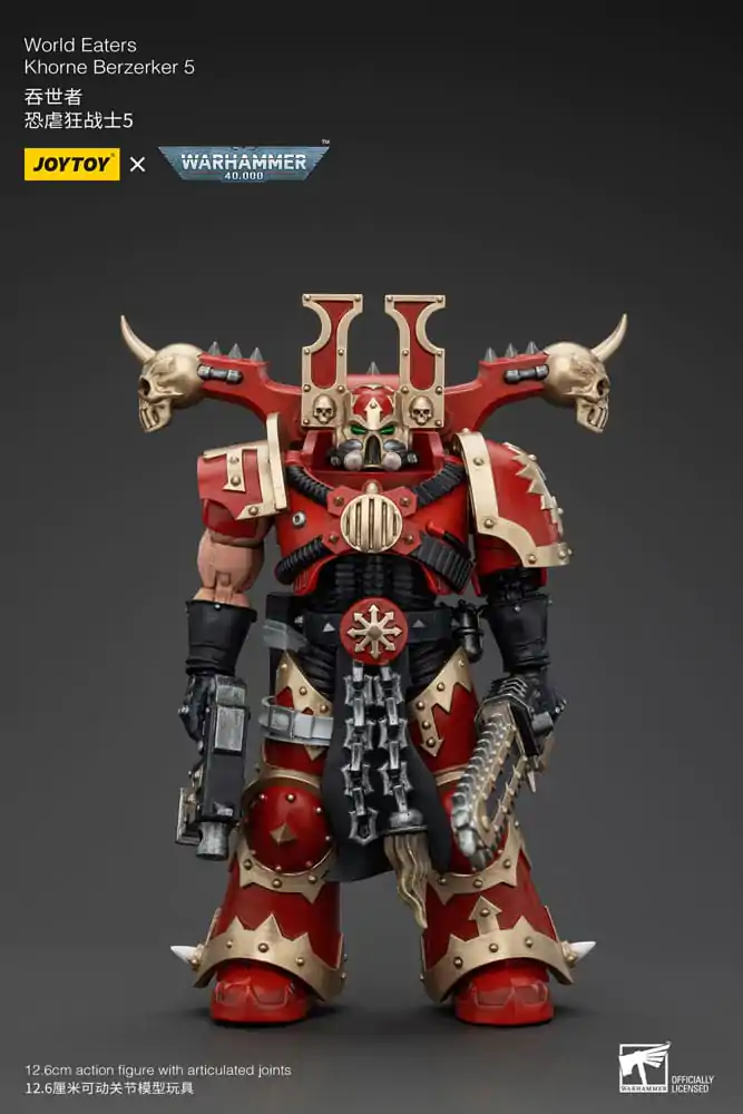 Warhammer 40k 1/18 World Eaters Khorne Berzerker 5 akciófigura 13 cm termékfotó