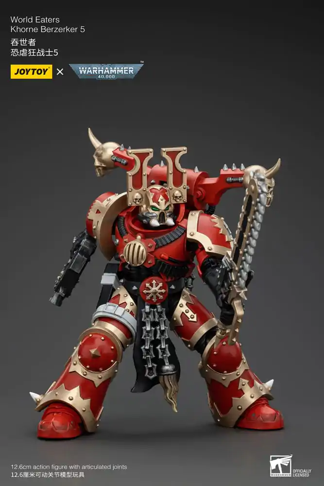 Warhammer 40k 1/18 World Eaters Khorne Berzerker 5 akciófigura 13 cm termékfotó