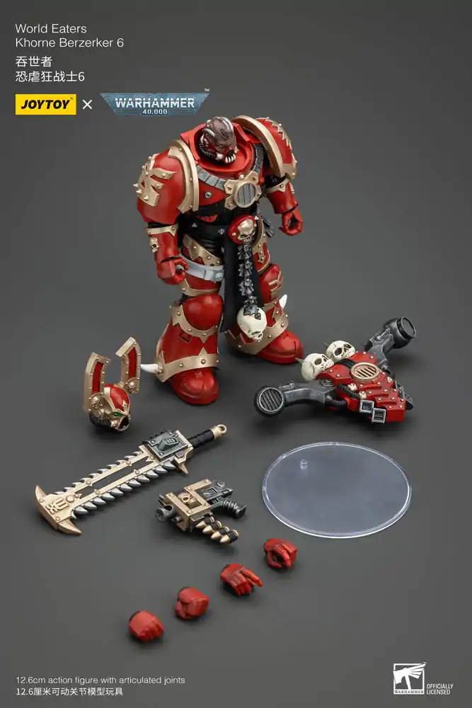 Warhammer 40k 1/18 World Eaters Khorne Berzerker 6 akciófigura 13 cm termékfotó