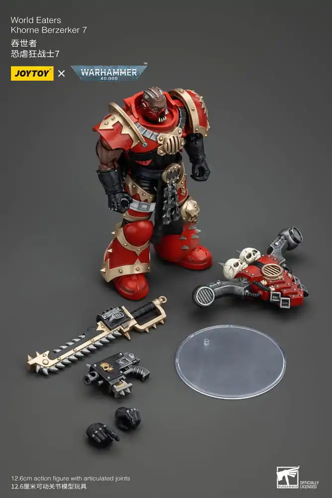 Warhammer 40k 1/18 World Eaters Khorne Berzerker 7 akciófigura 13 cm termékfotó