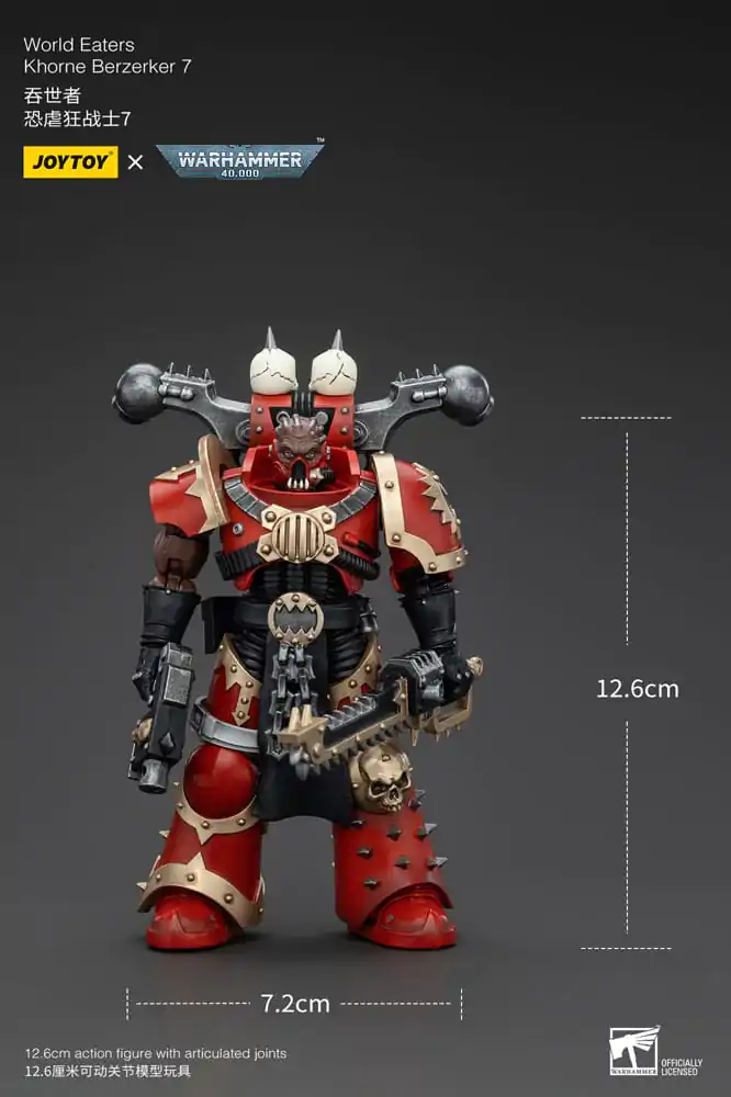 Warhammer 40k 1/18 World Eaters Khorne Berzerker 7 akciófigura 13 cm termékfotó