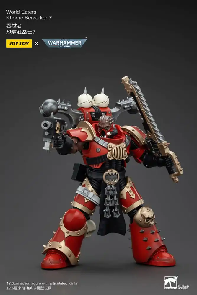 Warhammer 40k 1/18 World Eaters Khorne Berzerker 7 akciófigura 13 cm termékfotó