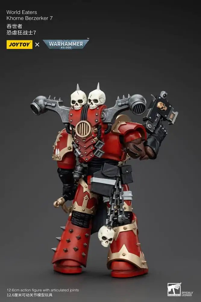 Warhammer 40k 1/18 World Eaters Khorne Berzerker 7 akciófigura 13 cm termékfotó