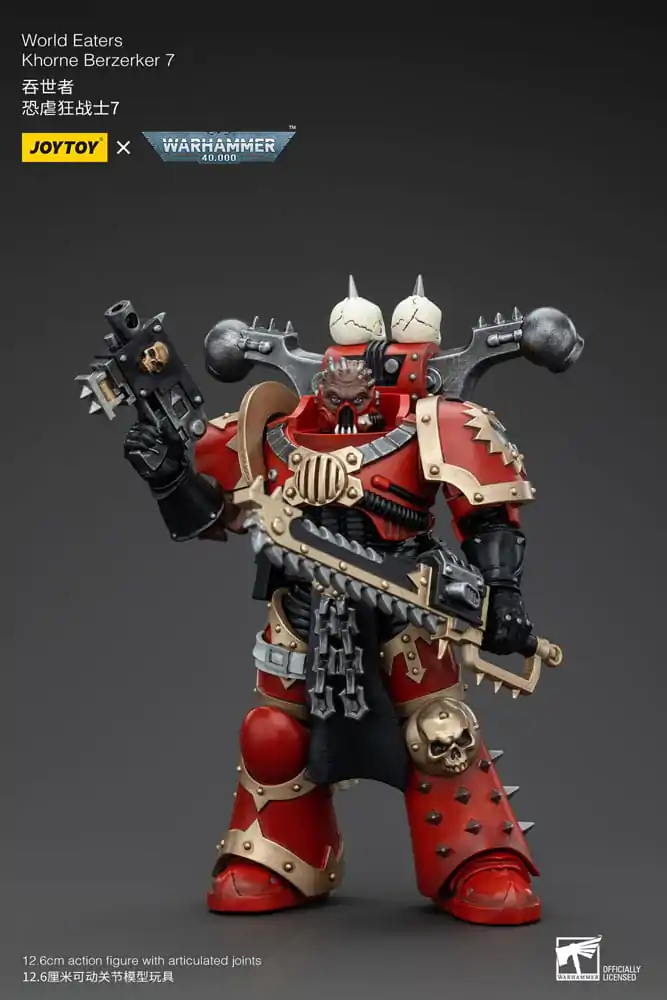 Warhammer 40k 1/18 World Eaters Khorne Berzerker 7 akciófigura 13 cm termékfotó