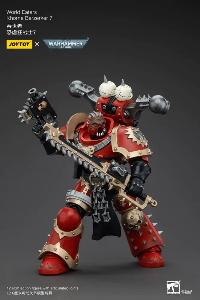 Warhammer 40k 1/18 World Eaters Khorne Berzerker 7 akciófigura 13 cm termékfotó