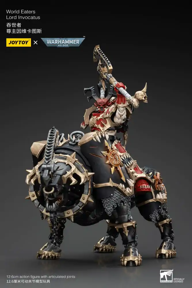 Warhammer 40k 1/18 World Eaters Lord Invocatus akciófigura 13 cm termékfotó