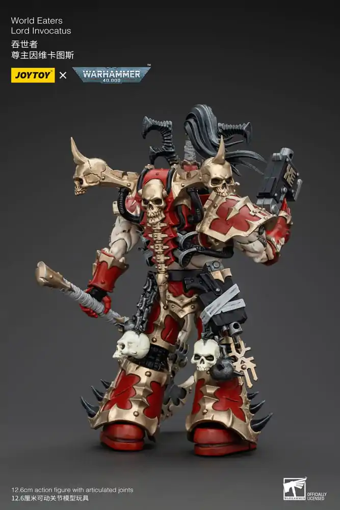 Warhammer 40k 1/18 World Eaters Lord Invocatus akciófigura 13 cm termékfotó