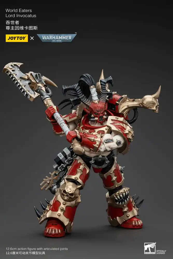 Warhammer 40k 1/18 World Eaters Lord Invocatus akciófigura 13 cm termékfotó