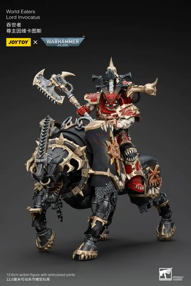 Warhammer 40k 1/18 World Eaters Lord Invocatus akciófigura 13 cm termékfotó