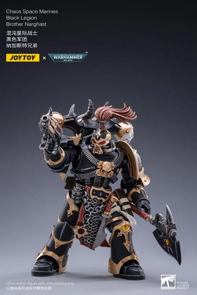 Warhammer 40k akciófigura 1/18 Black Legion Brother Narghast 14 cm termékfotó