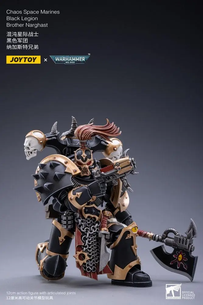 Warhammer 40k akciófigura 1/18 Black Legion Brother Narghast 14 cm termékfotó