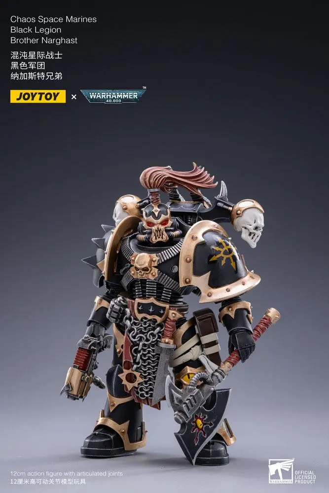 Warhammer 40k akciófigura 1/18 Black Legion Brother Narghast 14 cm termékfotó