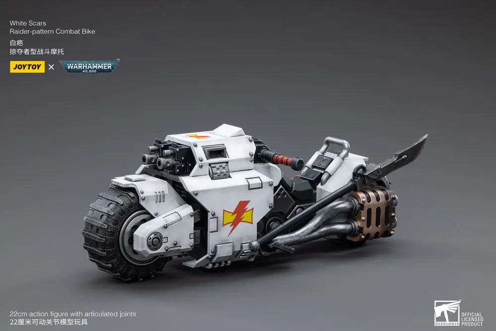 Warhammer 40k 1/18 White Scars Raider-pattern Combat Bike 22 cm termékfotó