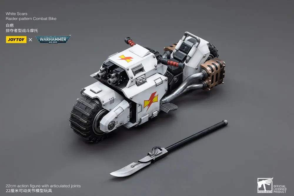 Warhammer 40k 1/18 White Scars Raider-pattern Combat Bike 22 cm termékfotó