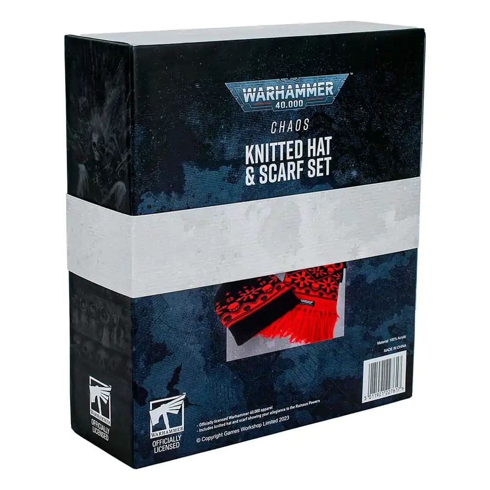 Warhammer 40K Chaos kötött sapka és sál csomag termékfotó