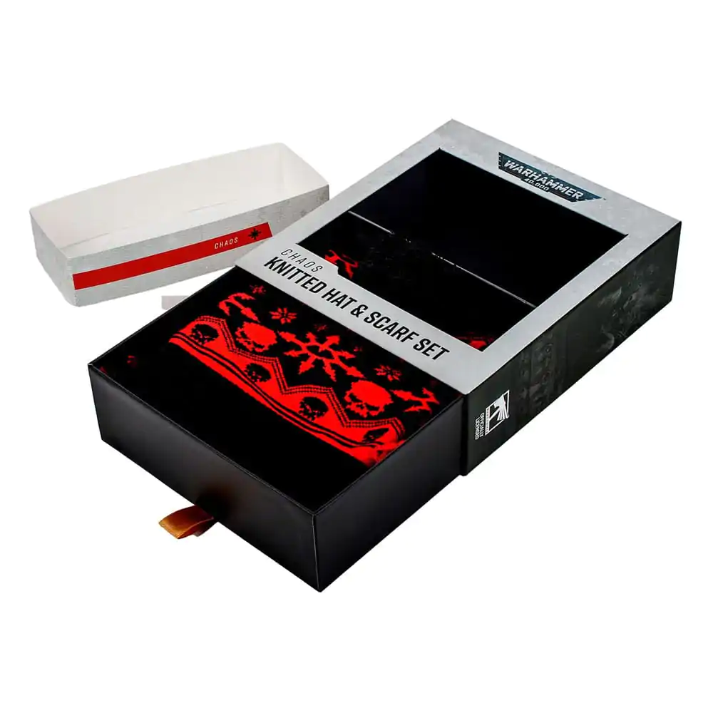Warhammer 40K Chaos kötött sapka és sál csomag termékfotó