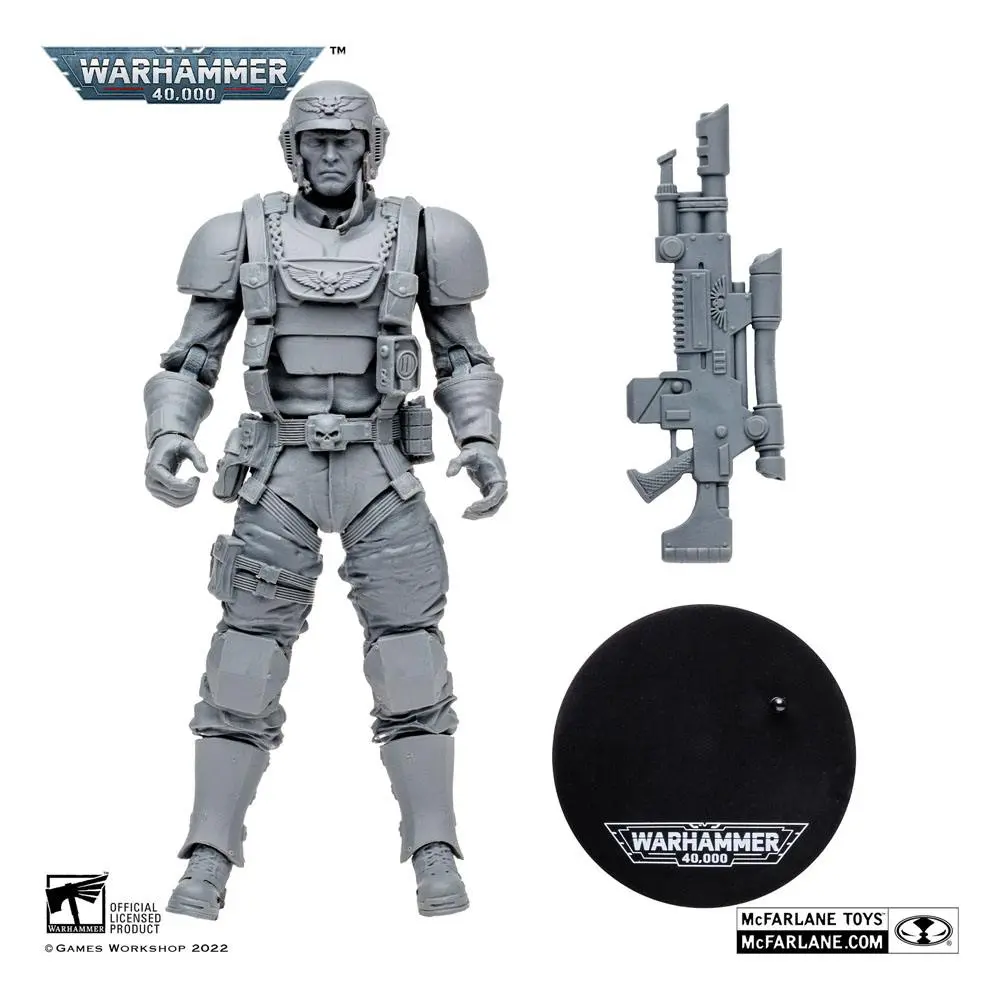 Warhammer 40k: Darktide Veteran Guardsman (Artist Proof) akciófigura 18 cm termékfotó