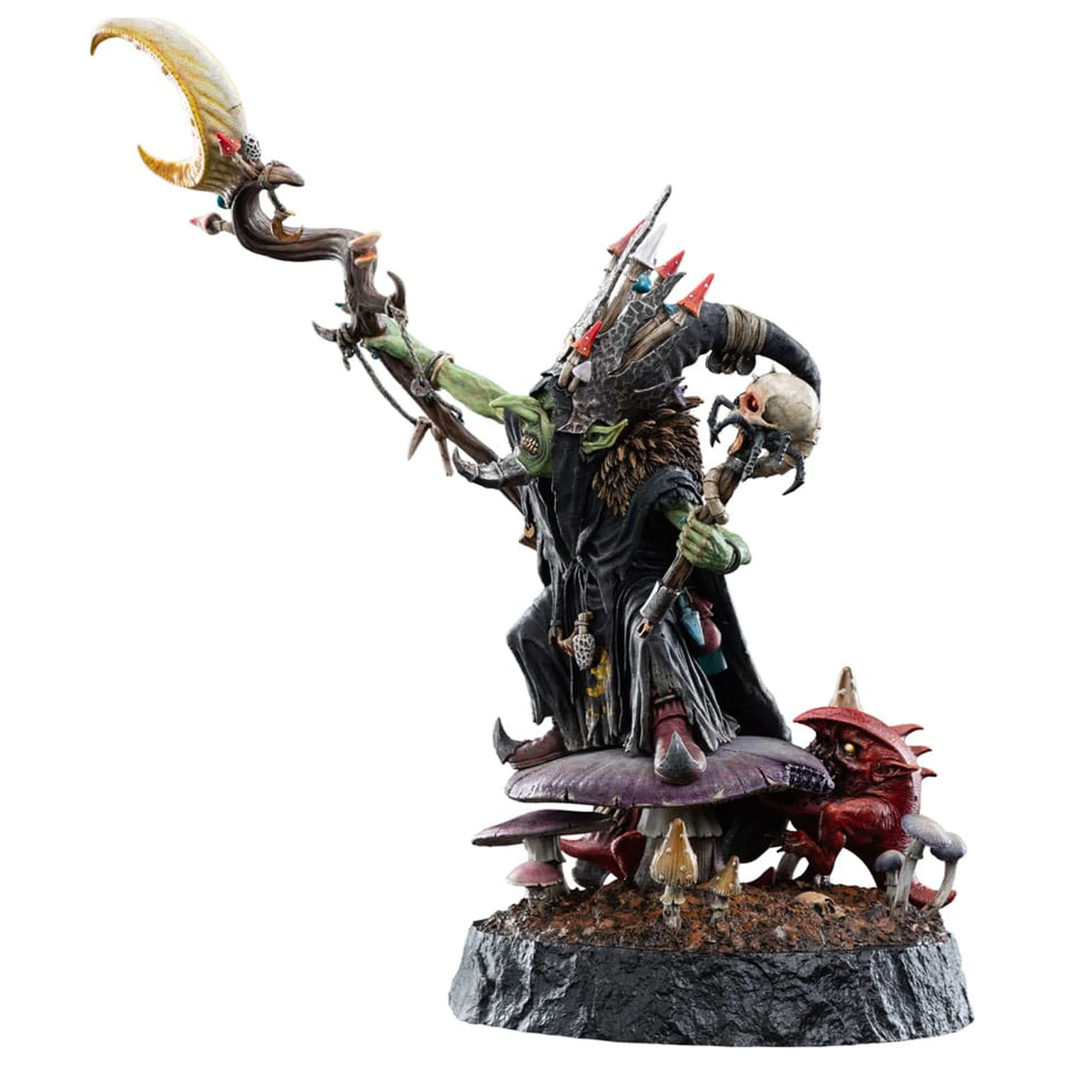 Warhammer: Age of Sigmar 1/6 Skragrott the Loonking szobor figura Limitált kiadás 41 cm termékfotó
