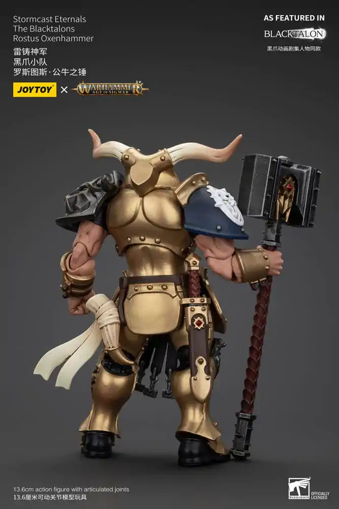 Warhammer Age of Sigmar Stormcast Eternals The Blacktalons Rostus Oxen hammer akciófigura 20 cm termékfotó