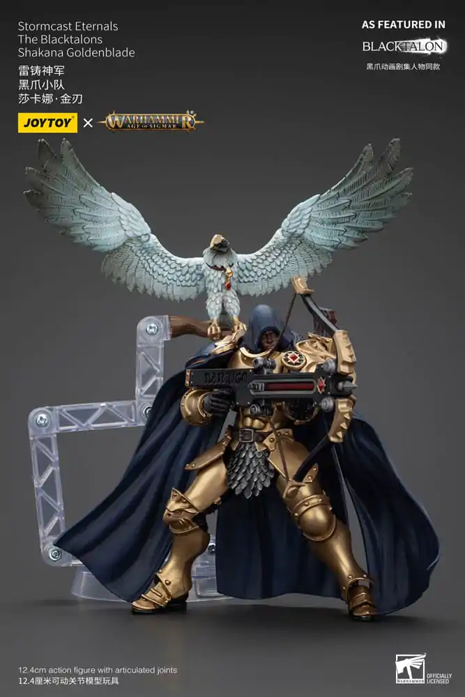 Warhammer Age of Sigmar Stormcast Eternals The Blacktalons Shakana Goldenblade akciófigura 20 cm termékfotó