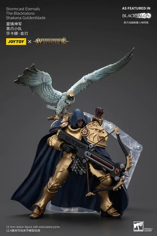 Warhammer Age of Sigmar Stormcast Eternals The Blacktalons Shakana Goldenblade akciófigura 20 cm termékfotó