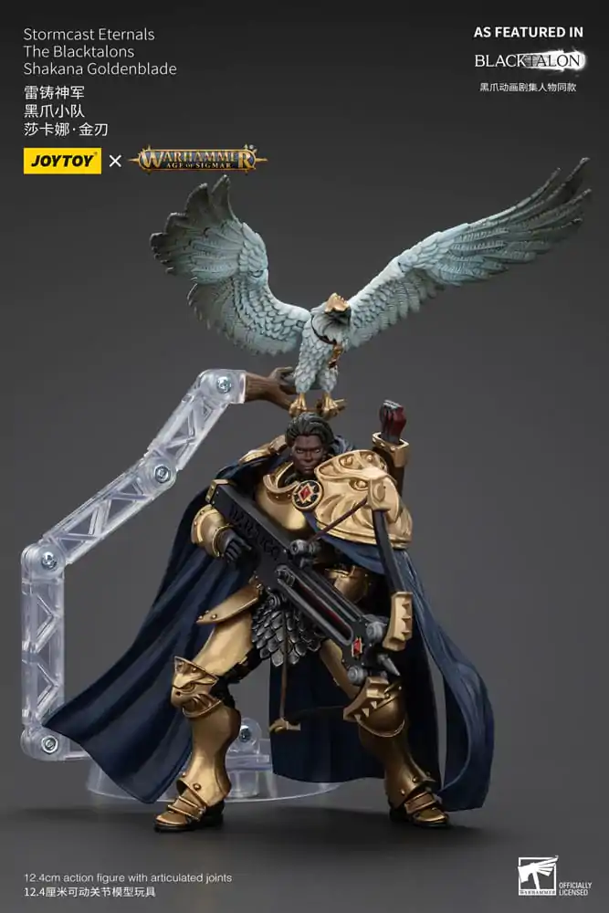 Warhammer Age of Sigmar Stormcast Eternals The Blacktalons Shakana Goldenblade akciófigura 20 cm termékfotó