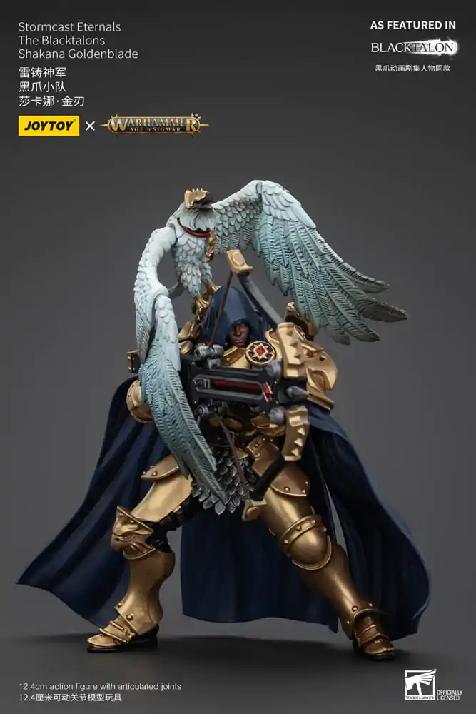 Warhammer Age of Sigmar Stormcast Eternals The Blacktalons Shakana Goldenblade akciófigura 20 cm termékfotó