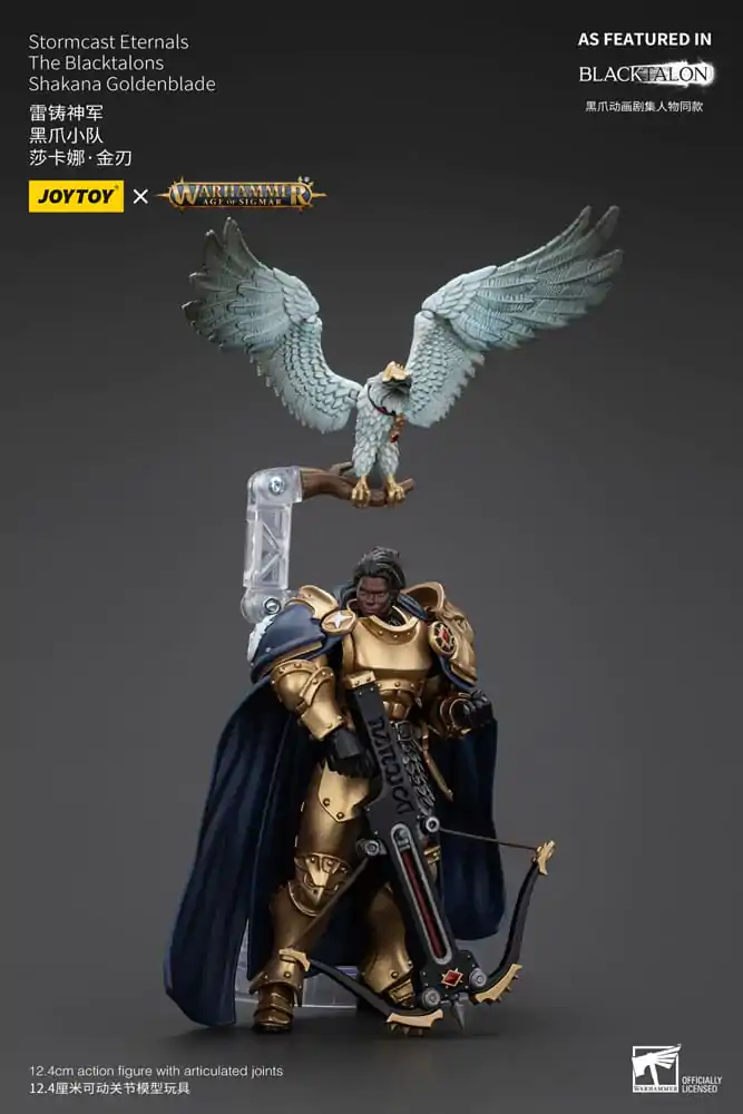 Warhammer Age of Sigmar Stormcast Eternals The Blacktalons Shakana Goldenblade akciófigura 20 cm termékfotó