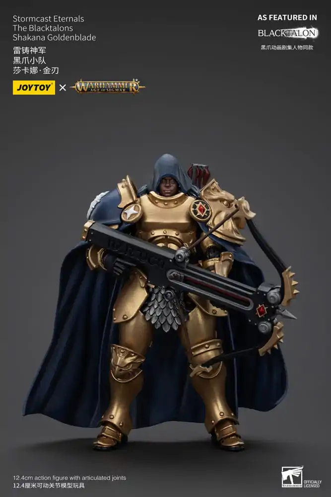 Warhammer Age of Sigmar Stormcast Eternals The Blacktalons Shakana Goldenblade akciófigura 20 cm termékfotó