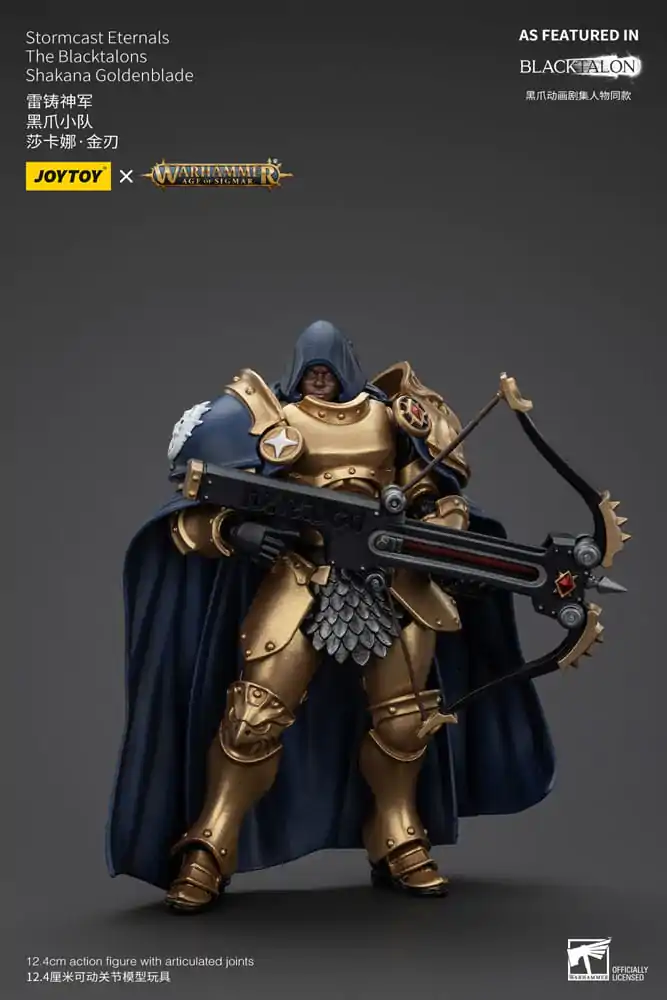 Warhammer Age of Sigmar Stormcast Eternals The Blacktalons Shakana Goldenblade akciófigura 20 cm termékfotó