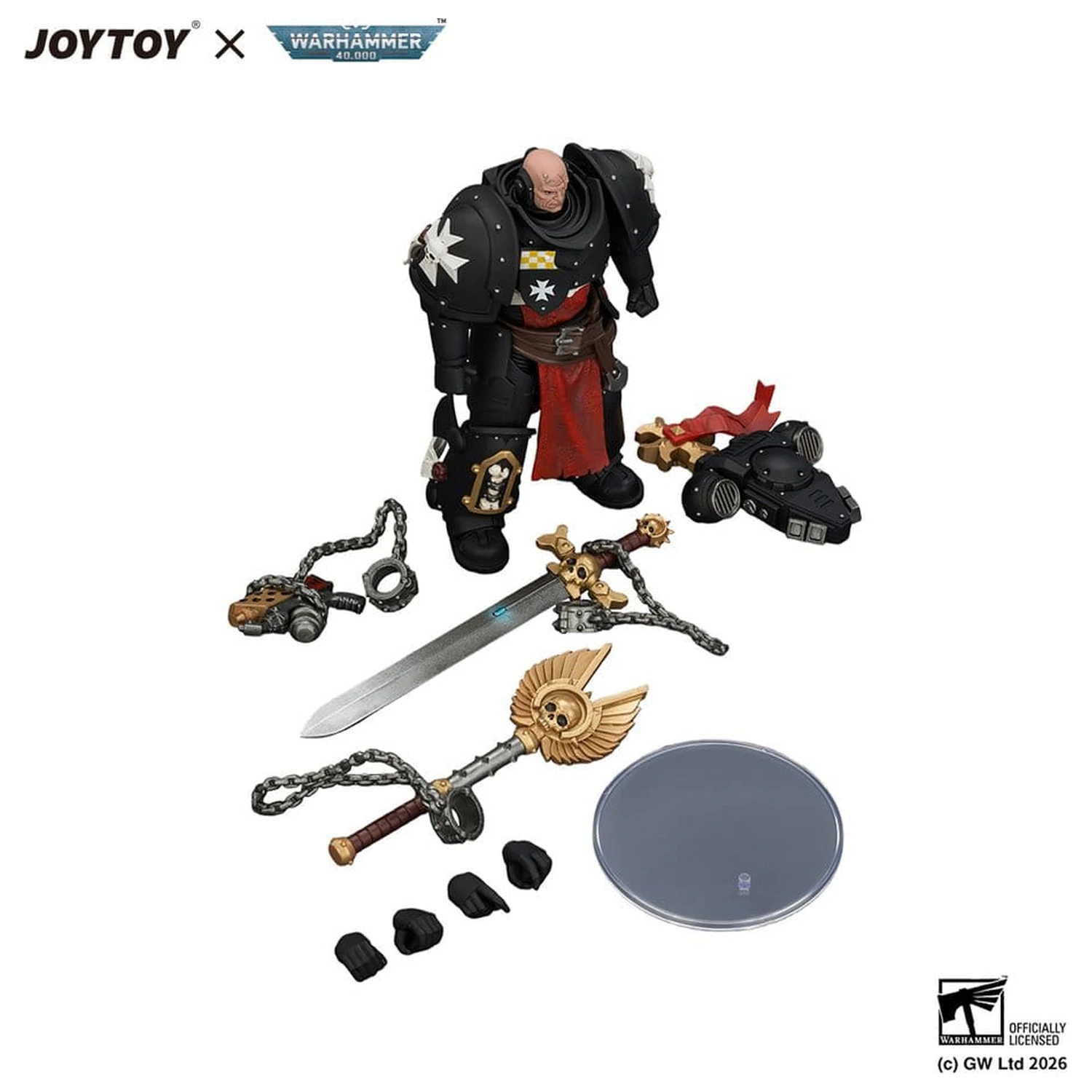 Warhammer akciófigura Black Templars Execrator 1 12 cm termékfotó