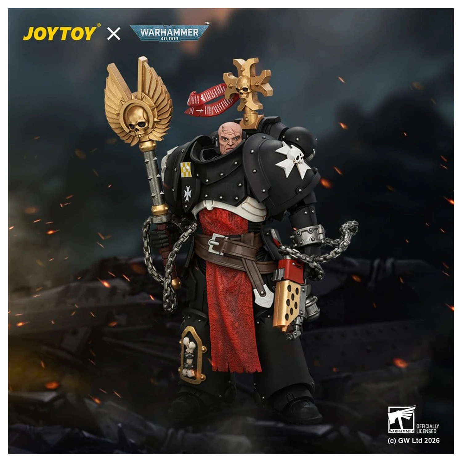 Warhammer akciófigura Black Templars Execrator 1 12 cm termékfotó