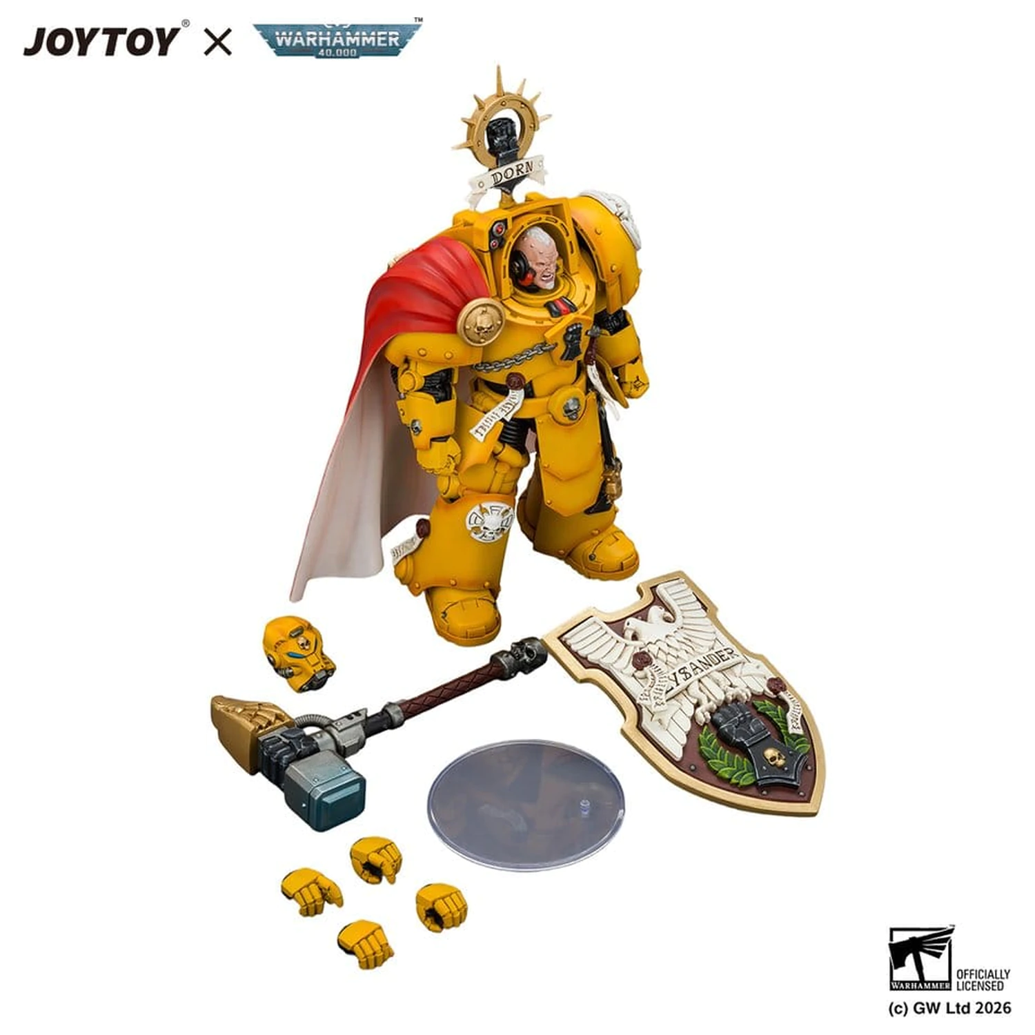 Warhammer akciófigura Imperial Fists Darnath Lysander 14 cm termékfotó