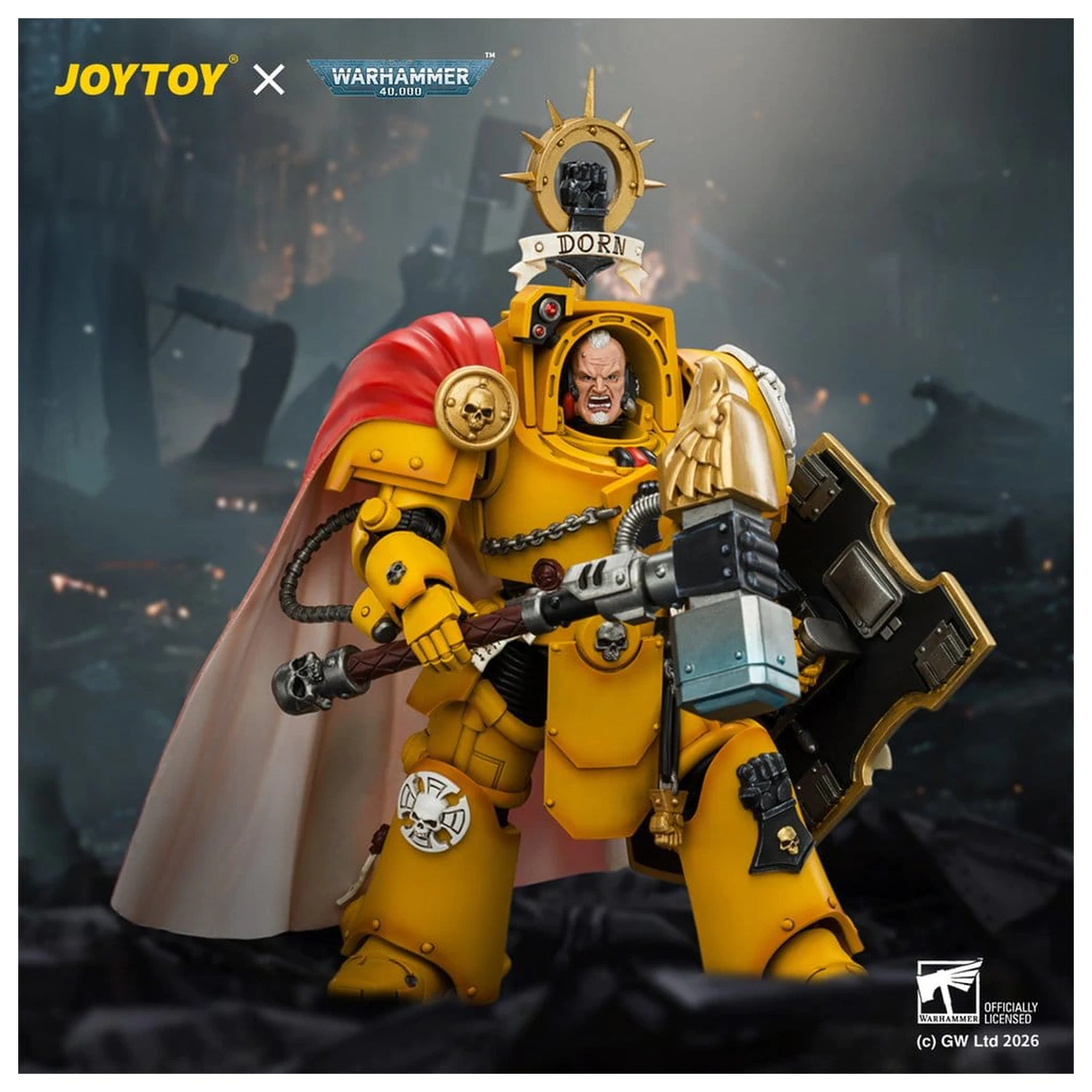 Warhammer akciófigura Imperial Fists Darnath Lysander 14 cm termékfotó