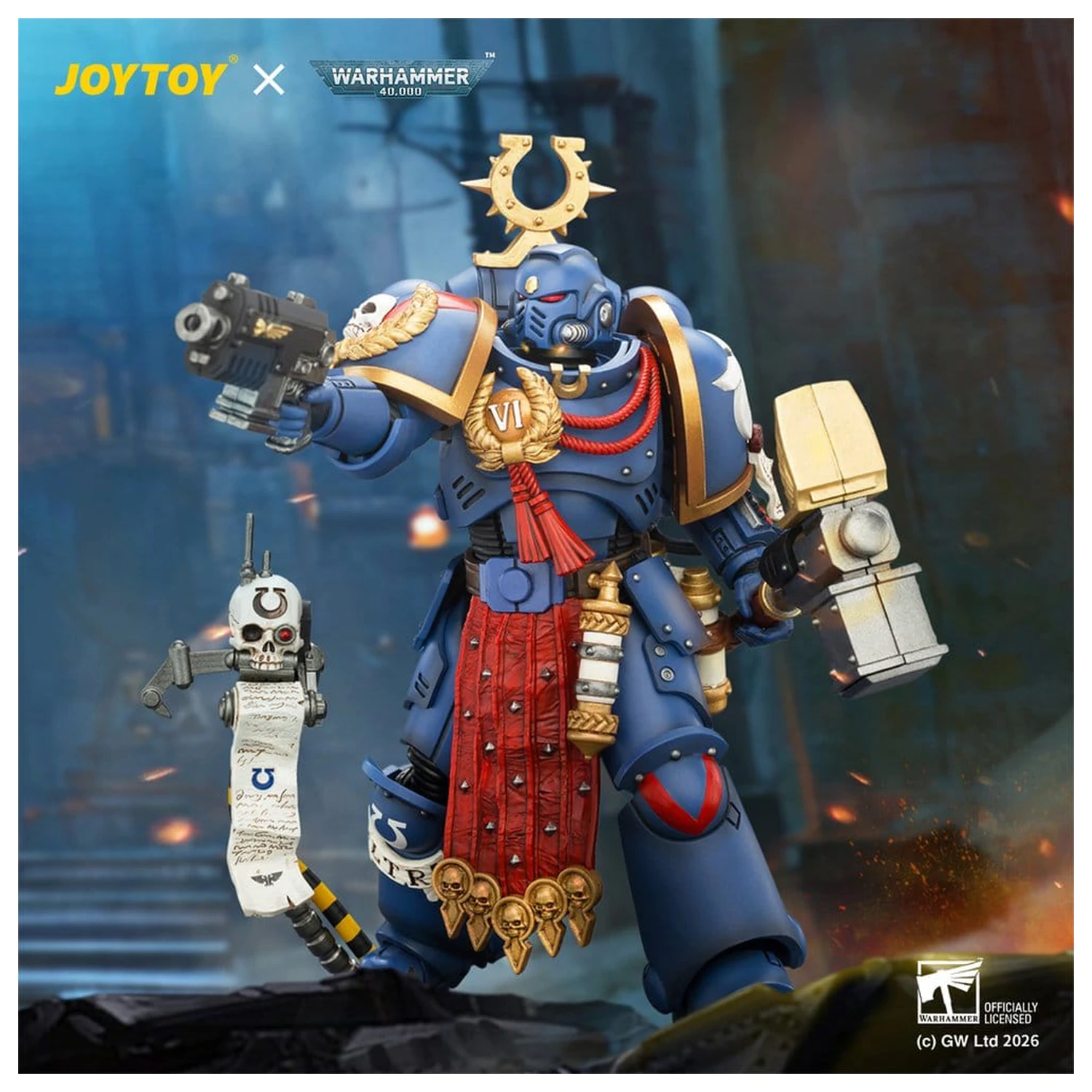 Warhammer akciófigura Ultramarines Ferren Areios 12 cm termékfotó